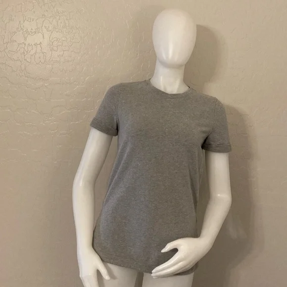 Lululemon All Time Tee Heathered Gray Size 4 - Picture 2 of 13